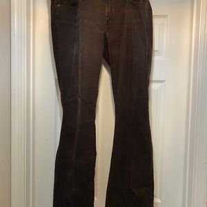 LOFT Classic Brown Corduroy Boot Cut Pants